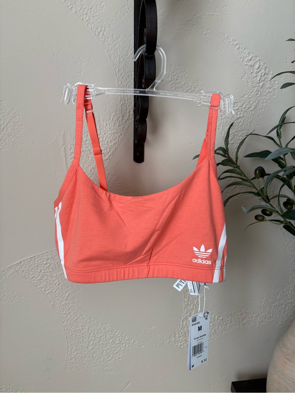 adidas Originals Coral Pink Bralette